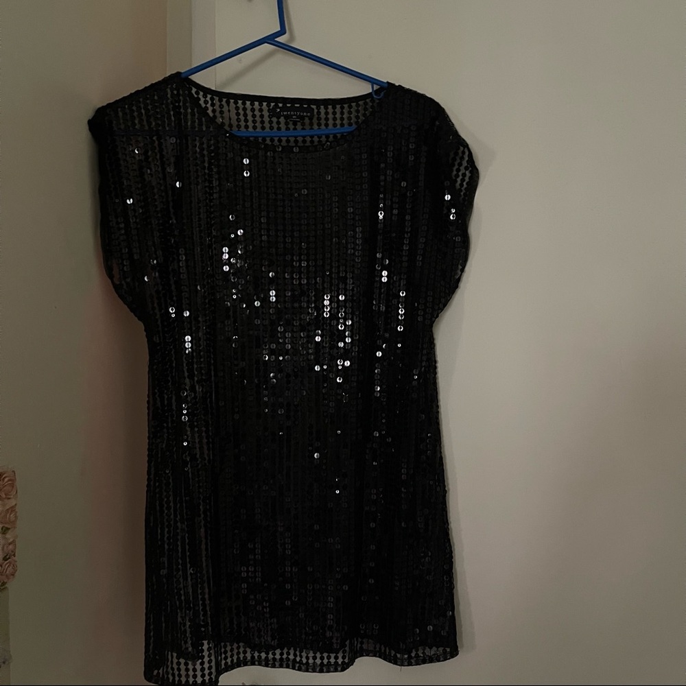 Black Sequined Women’s Top size Medium